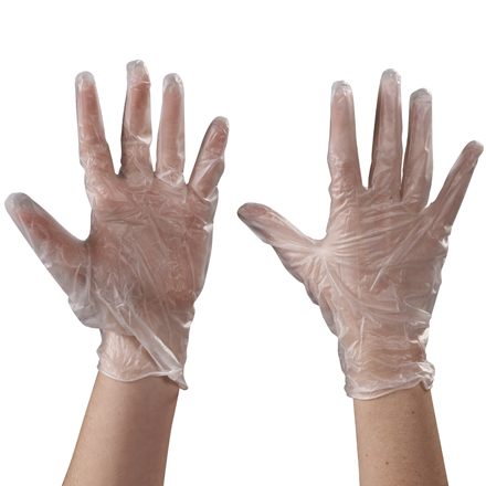 Vinyl Gloves Clear - 5 Mil - Powder Free - Xlarge