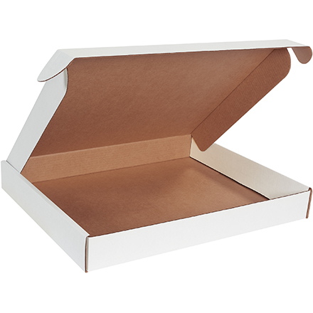 22 x 18 x 2 <span class='fraction'>3/4</span>" White Deluxe Literature Mailers
