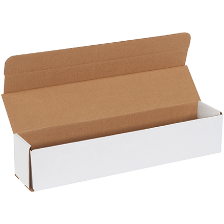 17 <span class='fraction'>1/2</span> x 3 <span class='fraction'>1/2</span> x 3 <span class='fraction'>1/2</span>" White Corrugated Mailers