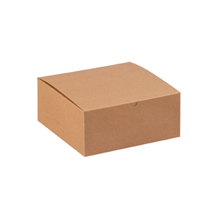 8 x 8 x 3 <span class='fraction'>1/2</span>" Kraft Gift Boxes