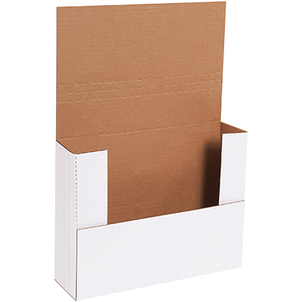 12 x 9 x 3" White Easy-Fold Mailers